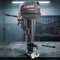 Moteur hors-bord Yamaha 30 CV 2 temps à démarrage électrique avec commande au joystick et arbre long pour la pêche sportive - Offre Spéciale