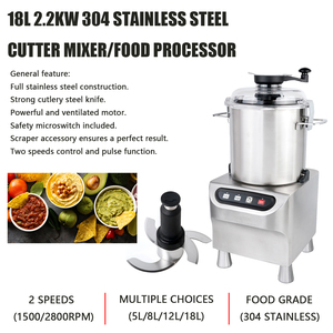 Máquina Cortadora de Hummus Comercial Shanyou, Procesador de Alimentos de Alta Resistencia, Mezcladora para Garbanzos de Alta Capacidad, Acero Inoxidable 304 - Product Image 2