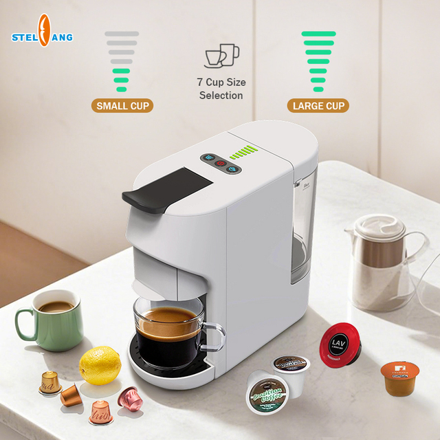 All-in-One Home Office Coffee Maker Multiple Pod Capabilities Electric Multi Capsule Machine