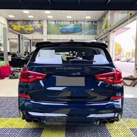 Couvercle d'extension de diffuseur de becquet de lèvre de pare-chocs arrière ABS pour BMW X3 X3M G01 2019-2021 Kits de carrosserie de diffuseur arrière accessoires de voiture