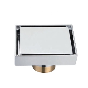 Hiện đại 10cm Brass vuông chống mùi sàn vòi hoa sen xả <span class=keywords><strong>3</strong></span> inch phòng tắm chất thải Grate bồn tắm <span class=keywords><strong>drainer</strong></span> - Product Image 3