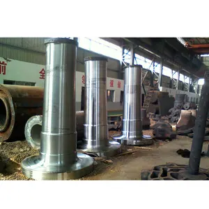 custom CNC machinery parts high quality 42CrMo large flange shaft wind turbine main shaft