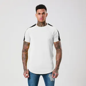 Latest customizable black clothes for men white shirts loose t-shirt mens