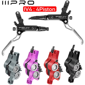 IIIPRO Fahrrad Hydraulische Scheibenbremsen Set 850/1550mm Vorne und Hinten 4-Kolben Scheibenbremsen Öldruck Mountainbike XC DH AM Bremse - Product Image 1