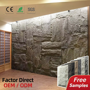 Revestimiento de Chapa de Piedra Artificial de Poliuretano Ecológico, Panel de Pared de Piedra de PU Ligero - Product Image 1