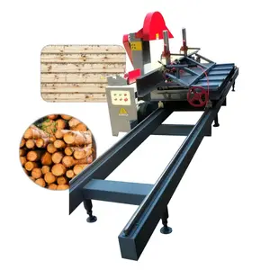 Di Động Công Suất Cao Gỗ Log Đẩy Bảng Ban Nhạc Saw Cho Cắt Vòng Bản Ghi Trượt Bảng Saw Cho Chế Biến Gỗ Máy Móc