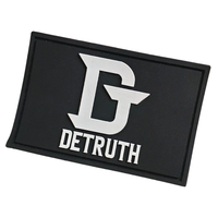 Patch en silicone chenille 3D personnalisé, badge souple avec logo, résistant aux rayures, patchs PVC thermocollants, sans minimum de commande pour les vêtements
