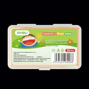 Bâtonnet de fil dentaire pour enfants personnalisable de qualité export avec cure-dent intégré pour l'hygiène buccale et étiquette personnalisable - Product Image 2