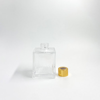 Bouteilles diffuseuses carrées avec bâtonnets en rotin, flacons d'aromathérapie transparents pour la maison, décoratifs, 100ml 200ml, conteneurs de parfum