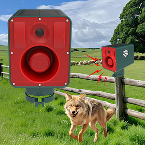 Répulsif Solaire Stroboscopique pour Animaux avec Projecteur Puissant, 13 Sons d'Alarme et Diffusion Vocale, Dissuasif d'Oiseaux Extérieur pour Ferme et Cour - Product Image 4