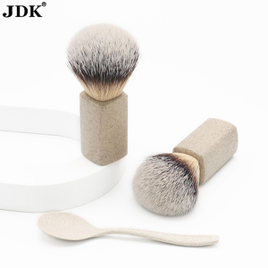 Jdk Mẫu định hình ria mép cạo râu rơm lúa mì cho nam bàn chải cạo râu cho tiệm cắt tóc bàn chải râu kiểu dáng - Product Image 3