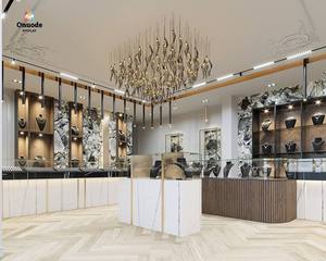 Bespoke Luxury Jewelry Display Cabinets | Custom <b>LED</b> Showcases for High-End Boutique Store Design Jewelry Store Interior Design - Product Image 1