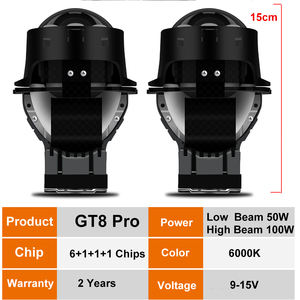 YHKOMS automotriz <span class=keywords><strong>Bi</strong></span> Led lentes 3 pulgadas 3 haz láser H4 H7 lente faros lámpara de proyección 70W de alta potencia - Product Image 5