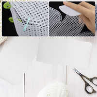 Matériaux de broderie en gros pour loisirs créatifs, feuilles de toile en maille plastique pour sacs à main, accessoires de sac DIY
