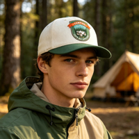 Gorra de Béisbol Personalizada con Logotipo Tejido en Contraste de Color, Estilo Casual para Montañismo, Camping y Vehículos Todoterreno