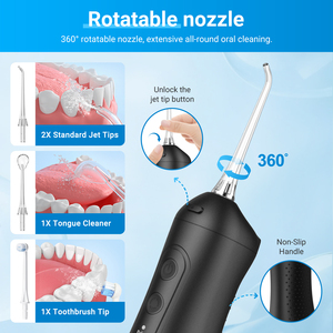 Regalo di natale senza fili elettrico portatile Ipx7 denti denti dentali orali irrigatore senza fili spazzolino da denti acqua filo filo - Product Image 4