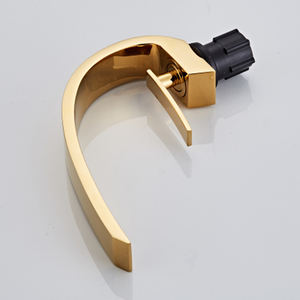 लक्जरी सोने के एकल छेद के लिए एकल छेद मीटर माउंट बाथरूम मिक्सर पीतल काला बेसिन सिंक नल 3 साल की वारंटी एकल हैंडल - Product Image 5