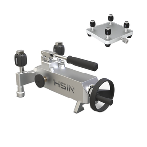 Comparateur de pression hydraulique manuel 700 bar HSIN615, pompe d'étalonnage, connecteur de manomètre à quatre ports, HSIN615 Hydrostatic Pr - Product Image 1