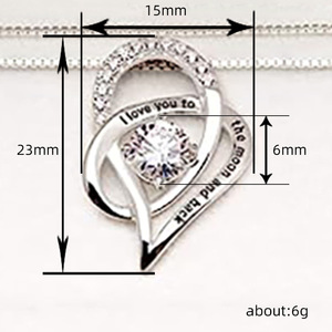Collana con Ciondolo Geometrico Inciso per Donne, Elegante Gioiello Minimalista alla Moda per Uso Quotidiano e Regalo - Product Image 4