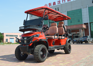 Voiture de golf électrique haute performance 6 places homologuée pour la route rose pour les parcs pittoresques Prise en charge de diverses personnalisations - Product Image 3