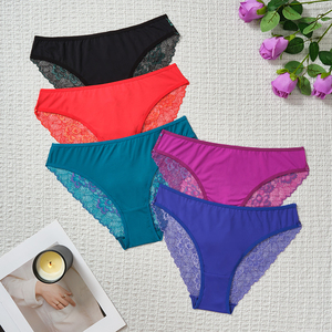 Классические слитные трусики с кружевом - Product Image 2