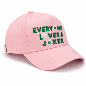 Gorra trucker de malla rosa con bordado de letras 'Everyone Loves a Joker', ajustable con cierre snapback, para jugadores de Mahjong, al por mayor - Product Image 2