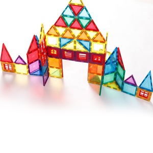 डिय बच्चों की शिक्षा बड़े चुंबकीय प्लास्टिक भवन ब्लॉक टाइल खिलौने - Product Image 5