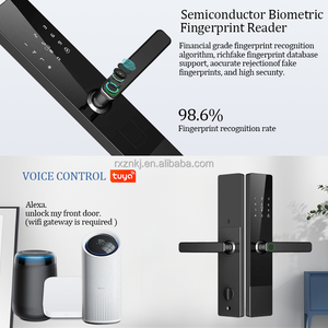 Căn hộ Wifi tuya sinh trắc học khóa cửa nhà thông minh cửa gỗ điện tử khóa thông minh - Product Image 4