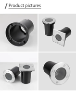 IP65 LED Underground Road Deck Escalera Luces 3W 5W GU10 MR16 E27 para uso de luz de jardín enterrada de aluminio al aire libre