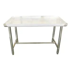 hot sale Philippines stainless steel work table kitchen equipment single layer working table stainless steel workbench one tier