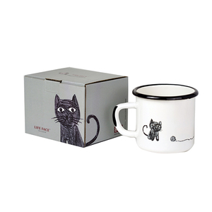 Logo personnalisé 12oz tasse à café émail tasses personnalisées pour le camping et les voyages - Product Image 5