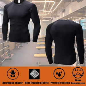 <span class=keywords><strong>Tuta</strong></span> da Sauna <span class=keywords><strong>per</strong></span> Uomo, Maglia a Maniche Lunghe, Fascia Dimagrante <span class=keywords><strong>per</strong></span> la Vita, <span class=keywords><strong>Tuta</strong></span> da Sudorazione <span class=keywords><strong>per</strong></span> Palestra, Perdita di Peso, Allenamento ed Esercizio - Product Image 2