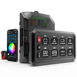 [Hàng Mới Về] Bảng điều khiển công tắc điều khiển từ xa 12V không dây 8 gang Bảng điều khiển công tắc điều kiện mới cho công tắc Hàng Hải & thuyền - Product Image 3