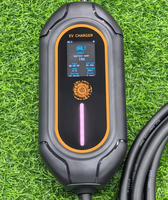 Nouvelle conception de chargeur portable AC GBT 220V 3,5KW, station de recharge pour véhicules électriques, chargeur EV portable 8A à 16A avec prise Schuko