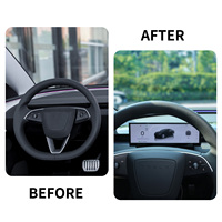 Écran tactile LCD 10,88 pouces Plug & Play pour tableau de bord CarPlay, compatible Tesla Model 3/Y, écran partagé 2.5D, Android Auto, télécommande frontale