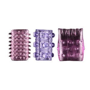 Anillo para Pene de Silicona Ajustable 3 en 1, Funda Reutilizable para Pene, Juguete Sexual para Retrasar la Eyaculación, Juguetes Sexuales para Hombres - Product Image 1