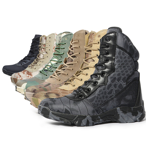 Giày chiến thuật nam màu đen đi bộ đường dài ngoài trời, huấn luyện, sa mạc, săn bắn, đế cao su chống trơn trượt - Product Image 1