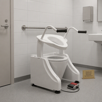 Unité de levage de toilettes électrique portable, équipement de mobilité sécurisé pour salle de bain, pour l'assistance des personnes âgées