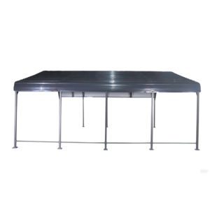 3*6*2.6m <span class=keywords><strong>Carport</strong></span> Moderno de Aço Galvanizado com Teto Rígido, Garagem de Estacionamento Rápida, Tenda Gazebo Fácil de Montar para Jardim - Product Image 4