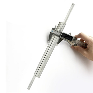 Deslizador telescópico de alta resistencia Guía de acero de alta carga 28mm de ancho 26mm de espesor Deslizador bidireccional personalizado Carga 230Kg Rollon Cajones Rieles - Product Image 6