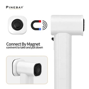 PINEBAY новый тренд ABS спрей для мытья туалета аксессуары для ванной комнаты Набор для туалета <span class=keywords><strong>Shattaf</strong></span> белый ручной распылитель для чистки Биде набор - Product Image 4