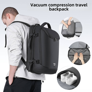 Men's Large Capacity Expandable Travel Backpack Multifunctional <b>Vacuum</b> Seal Compression Laptop <b>Bag</b> Polyester air Backpack - Product Image 5