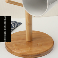 Offre Spéciale naturel bambou bol assiette tasse affichage vaisselle organisateur support support de rangement pour la cuisine à domicile