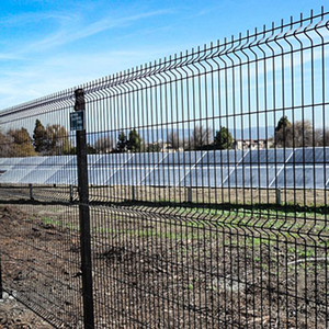 Clôture en panneaux 3D en treillis soudé en métal galvanisé recouvert de PVC avec accessoires pour les écoles, les parcs et les chemins de fer - Product Image 2
