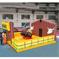 Aire de jeux intérieure tauromachie mécanique petites attractions parc d'attractions vache Bull Ride à vendre
