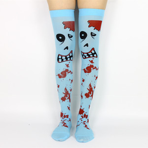 Nuevas <span class=keywords><strong>Medias</strong></span> de Dibujos Animados con Diseño de Sangre para <span class=keywords><strong>Mujer</strong></span>, Accesorios de Disfraces para Fiesta, Antibacterianas, Estampadas, de Halloween, Vampiro - Product Image 1