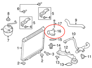 Mới Motorcraft động cơ làm mát nhiệt nhà ở RH-150 F150 E-150 1997-2019 F65Z-8592-BD <span class=keywords><strong>F65E</strong></span>-<span class=keywords><strong>8594</strong></span>-<span class=keywords><strong>B2A</strong></span> - Product Image 6