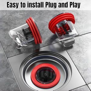 Drenaje de Piso de PVC Moderno Antiolores para Baños y Cocinas con Prevención de Reflujo (Compatible con Calibres de 1.5''-2.0'') - Product Image 2