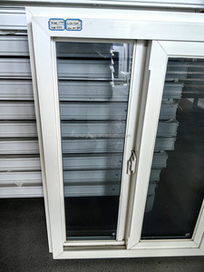 Phong cách Mỹ đôi màu PVC TREO CỬA SỔ trượt dọc với lưới chống muỗi - Product Image 3