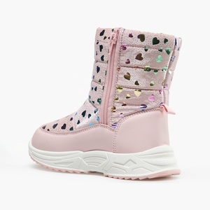 Bottes de neige pour enfants YL-26291 imperméables, antidérapantes, doublées de fausse fourrure thermique, pour garçons et filles, pour les jeux en plein air en hiver, ODM/OEM - Product Image 4